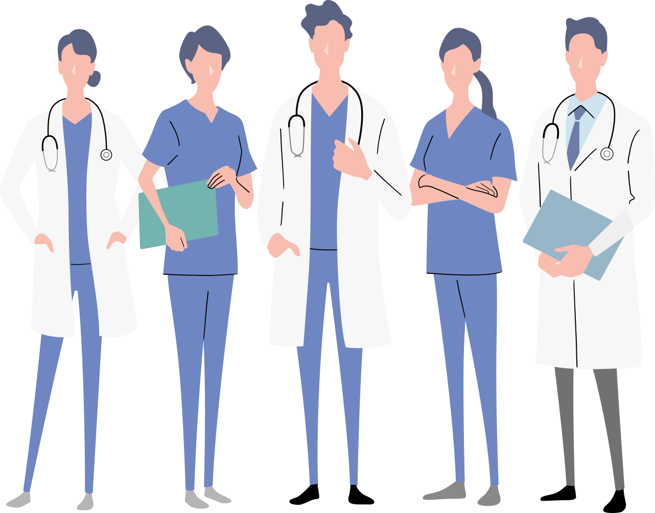 Medical staff illustration